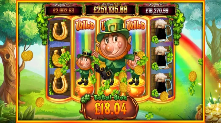 A big win during Slots O’ Gold Rainbow Respins round 